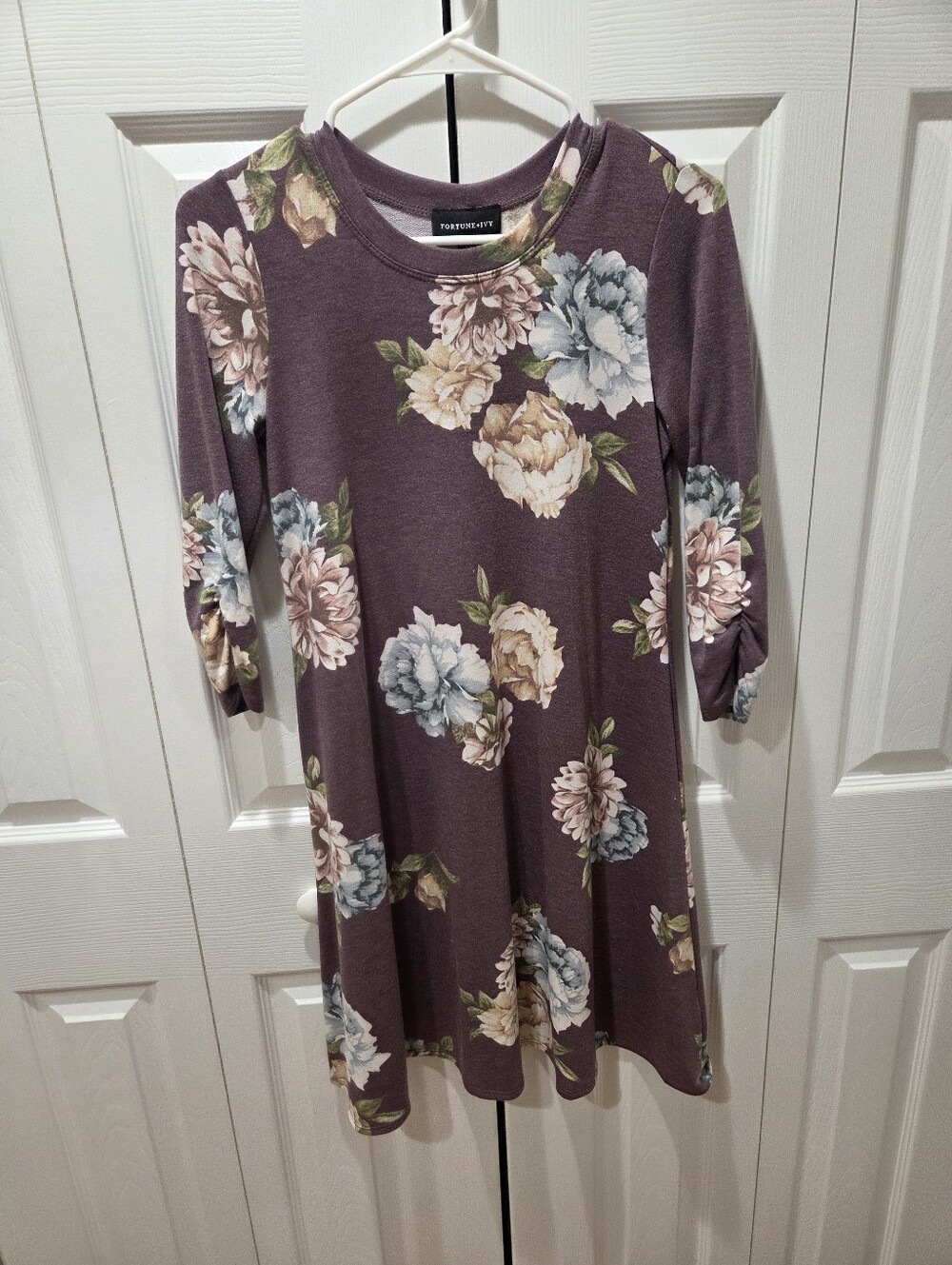 Fortune + Ivy 3/4 Sleeved Floral Dress S